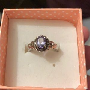 Sterling silver Amethyst ring size 7